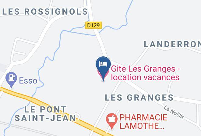 Gironde - Gite Les Granges Location Vacances Maps