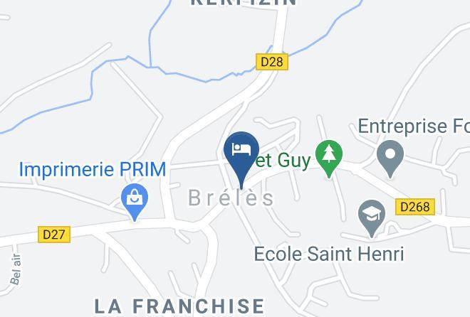 Finistere - Gite Les Pingouins De L'aber Maps