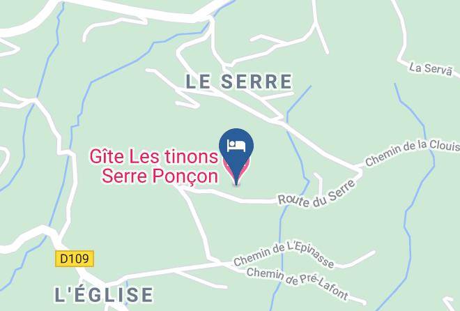 Hautes Alpes - Gite Les Tinons Serre Poncon Maps