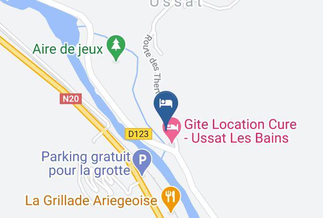 Ariege - Gite Location Cure Ornolac Ussat Les Bains Les Gites De Sylvie Maps