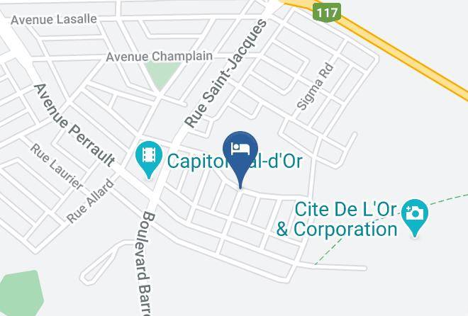 La Vallee De L Or Regional County Municipality - Gite Manoir Lamaque Maps