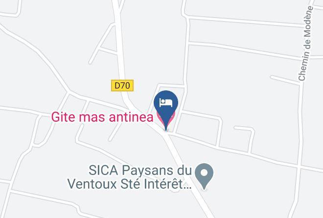 Vaucluse - Gite Mas Antinea Maps