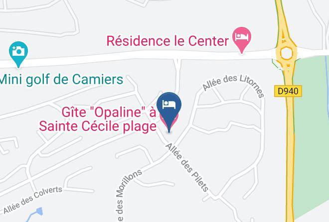 Pas De Calais - Gite Opaline A Sainte Cecile Plage Maps