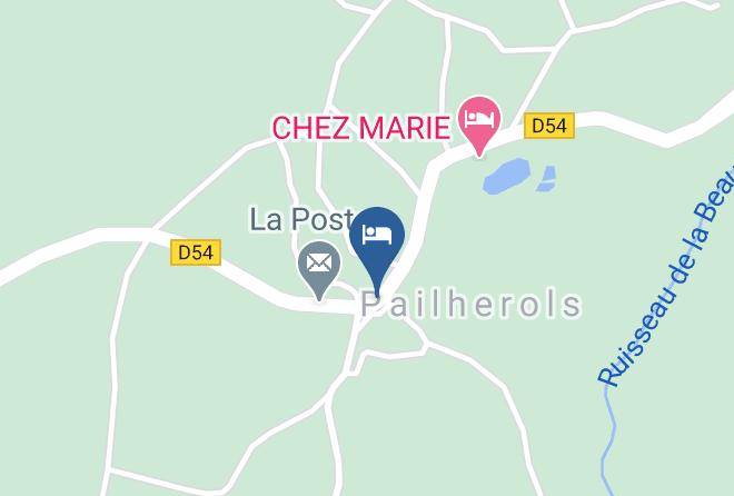 Cantal - Gite Pailherols Flocons Verts Maps