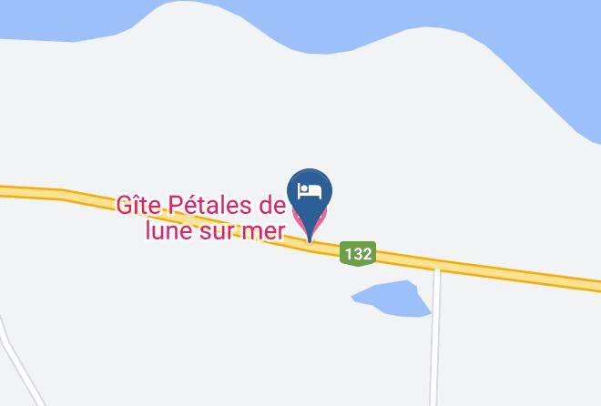 La Cote De Gaspe Regional County Municipality - Gite Petales De Lune Sur Mer Maps