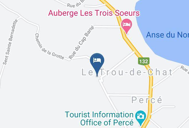 Le Rocher Perce Regional County Municipality - Gite Presbytere De Perce Maps