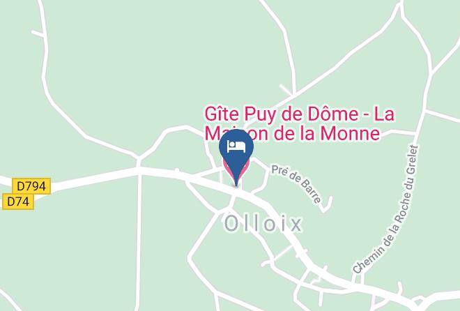 Puy De Dome - Gite Puy De Dome La Maison De La Monne Maps