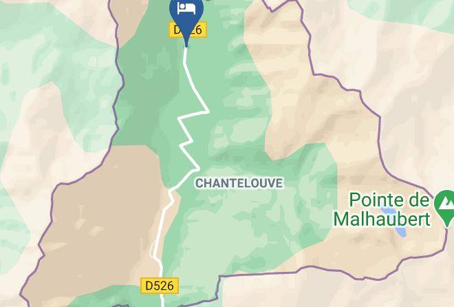 Gite Restaurant Le Chantelouve Map