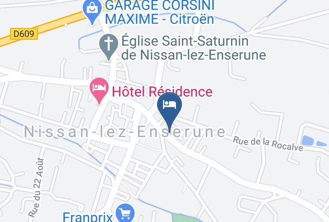 Herault - Gite Rural Nissan Lez Enserune Maps