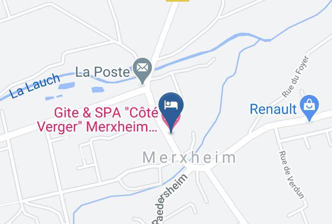 Haut Rhin - Gite & Spa Cote Verger Merxheim Haut Rhin Alsace Maps