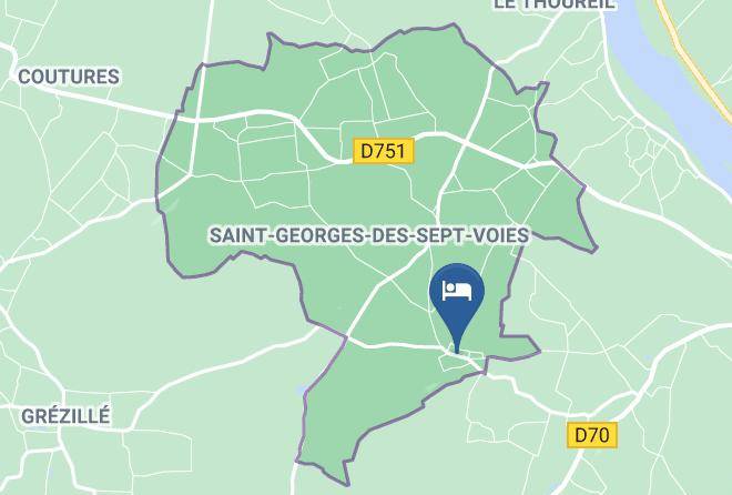 Maine Et Loire - Gite Troglodytique A Saint Pierre En Vaux Maps