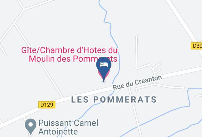 Yonne - Gite Chambre D'hotes Du Moulin Des Pommerats Maps
