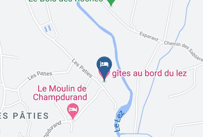 Gites Au Bord Du Lez Map