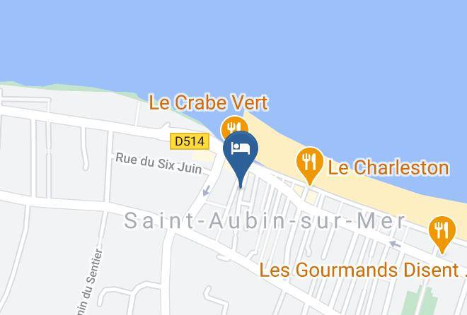 Calvados - Gites Bord De Mer Saint Aubin Sur Mer Maps