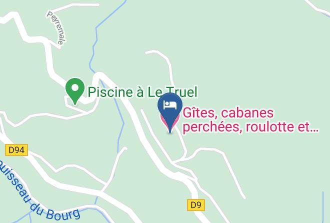 Aveyron - Gites Cabanes Perchees Roulotte Et Spa La Cachette Maps