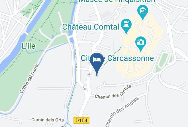 Gites Carcassonne Sous Les Courtines Map