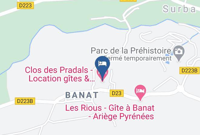 Ariege - Gites & Chambre Du Clos Des Pradals Maps