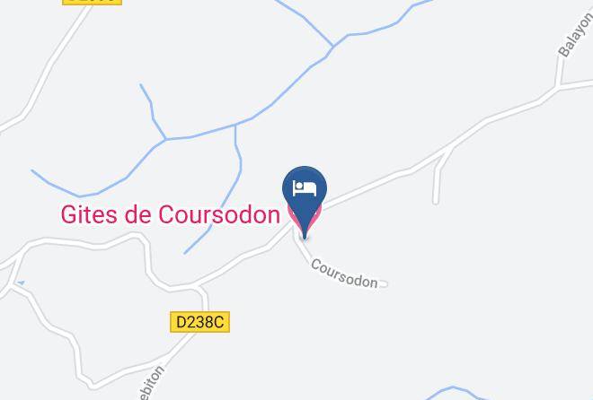 Gites De Coursodon Map