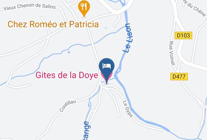 Doubs - Gites De La Doye Maps