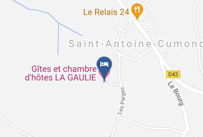 Dordogne - Gites Et Chambre D'hotes La Gaulie Maps
