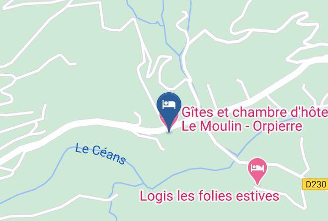 Hautes Alpes - Gites Et Chambre D'hotes Le Moulin Orpierre Maps