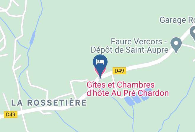 Isere - Gites Et Chambres D'hote Au Pre Chardon Maps