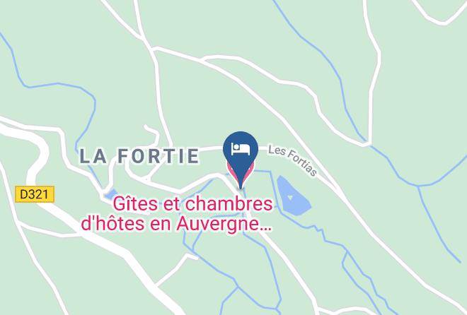 Gites Et Chambres D'hotes En Auvergne Le Moulin De La Fortie Map