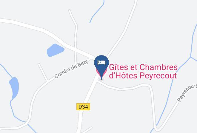 Gites Et Chambres D'hotes Peyrecout Map