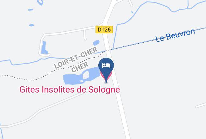 Cher - Gites Insolites De Sologne Maps