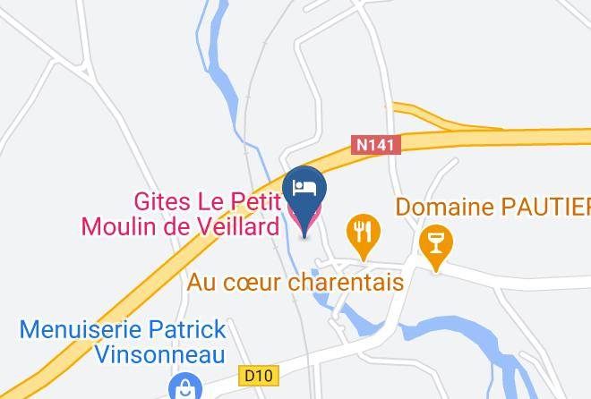 Charente - Gites Le Petit Moulin De Veillard Maps
