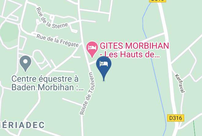 Morbihan - Gites Les Hauts De Toulvern Location De Vacances Golfe Du Morbihan Maps