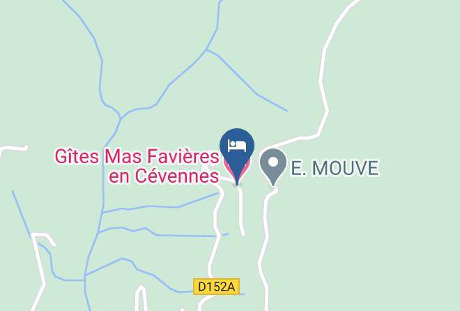 Gites Mas Favieres En Cevennes Map