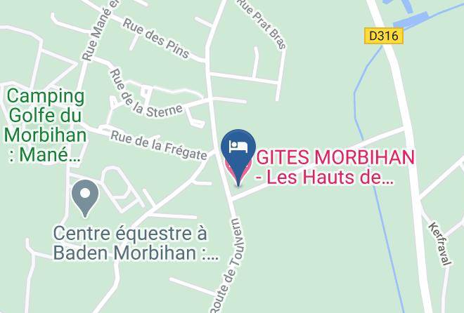 Morbihan - Gites Morbihan Les Hauts De Toulvern Salle Et Hebergement Maps