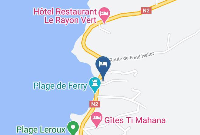 Deshaies - Gites Pommes Cannelles Ferry Maps