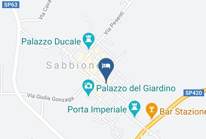 Mantua - Albergo Giulia Gonzaga Maps