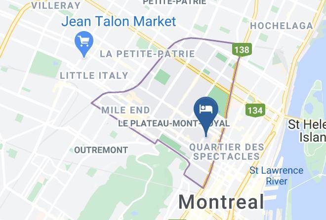 Montreal - Gizella Bed And Breakfast Maps