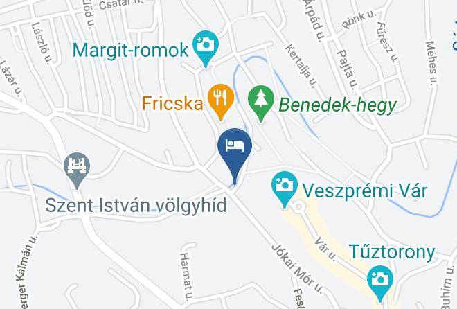 Veszprem Jeruzsalemhegy - Gizella Hotel And Restaurant Maps