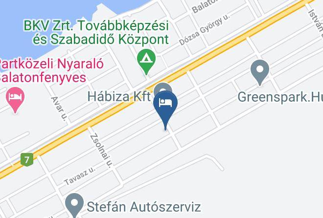 Balatonfenyves - Gizella Nyaralohaz Maps