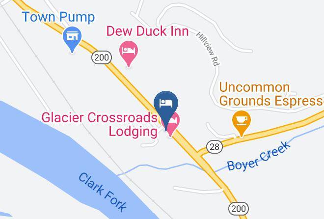 Sanders - Glacier Crossroads Lodging Maps