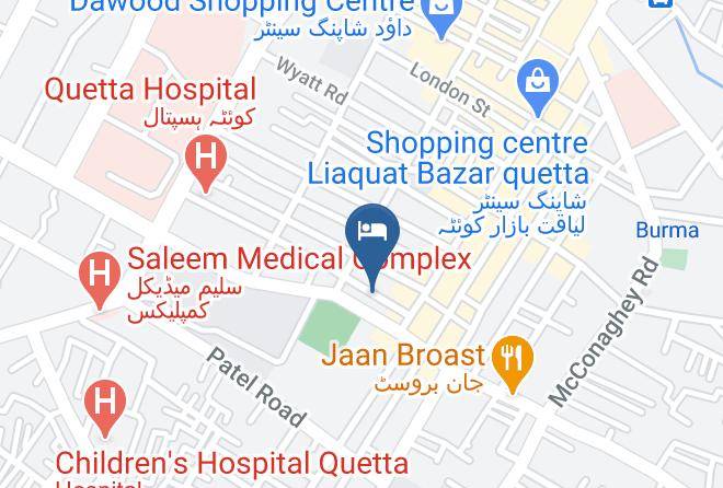 Quetta - Glacier Hotel Maps