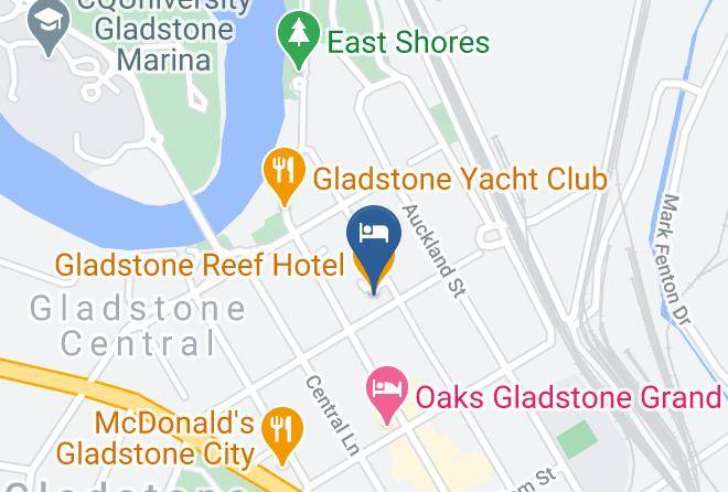 Gladstone - Gladstone Reef Hotel Maps