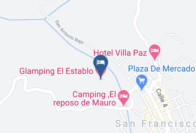 San Francisco - Glamping El Establo Maps