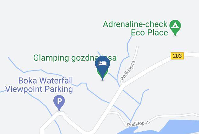 Bovec - Glamping Gozdna Jasa Maps