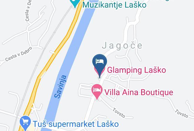 Lasko - Glamping Jagoce Maps