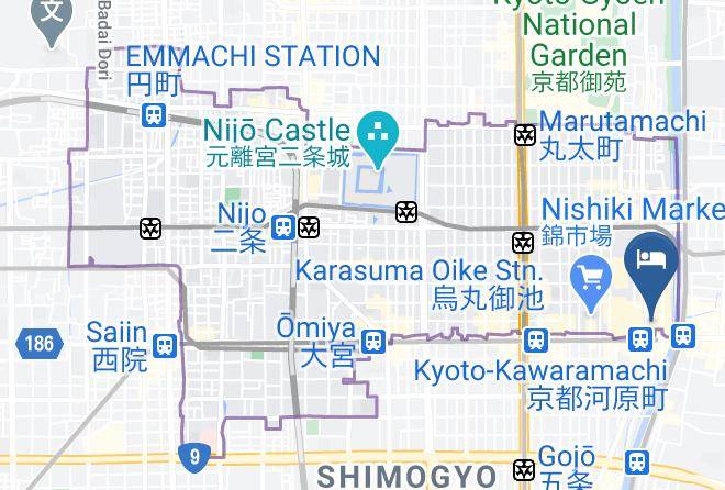 Glansit Kyoto Kawaramachi Map