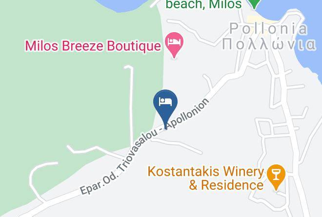 Milos - Glaronisia Hotel Maps