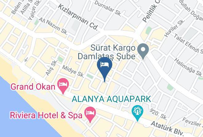 Alanya - Glaros Hotel Maps