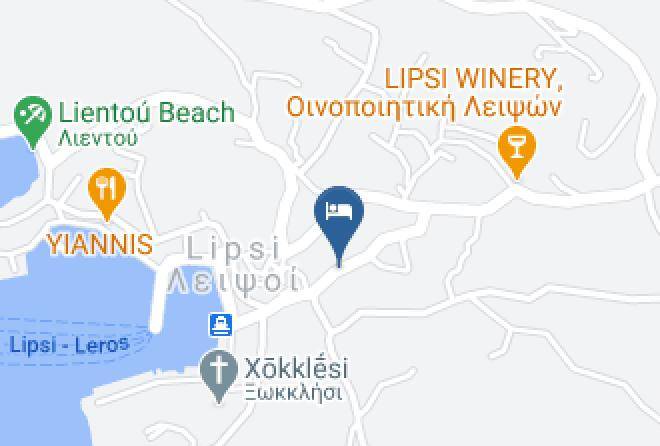 Kalymnos - Glaros Studios Lipsi Maps