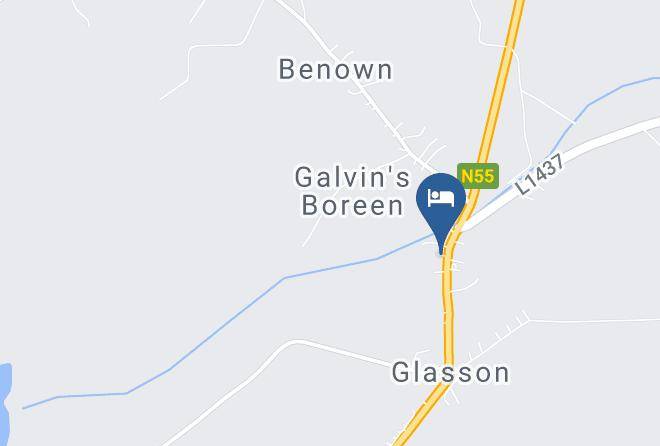 Glassan - Glasson Stone Lodge Accommodation Maps