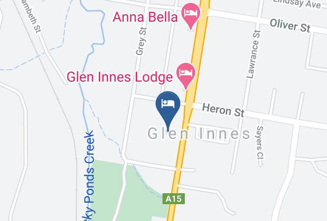 Glen Innes Motel Map